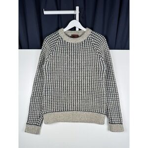 BOSTON TRADERS - Wool Sweater - Tan/Navy Blue - Men's XL (Fits Medium)